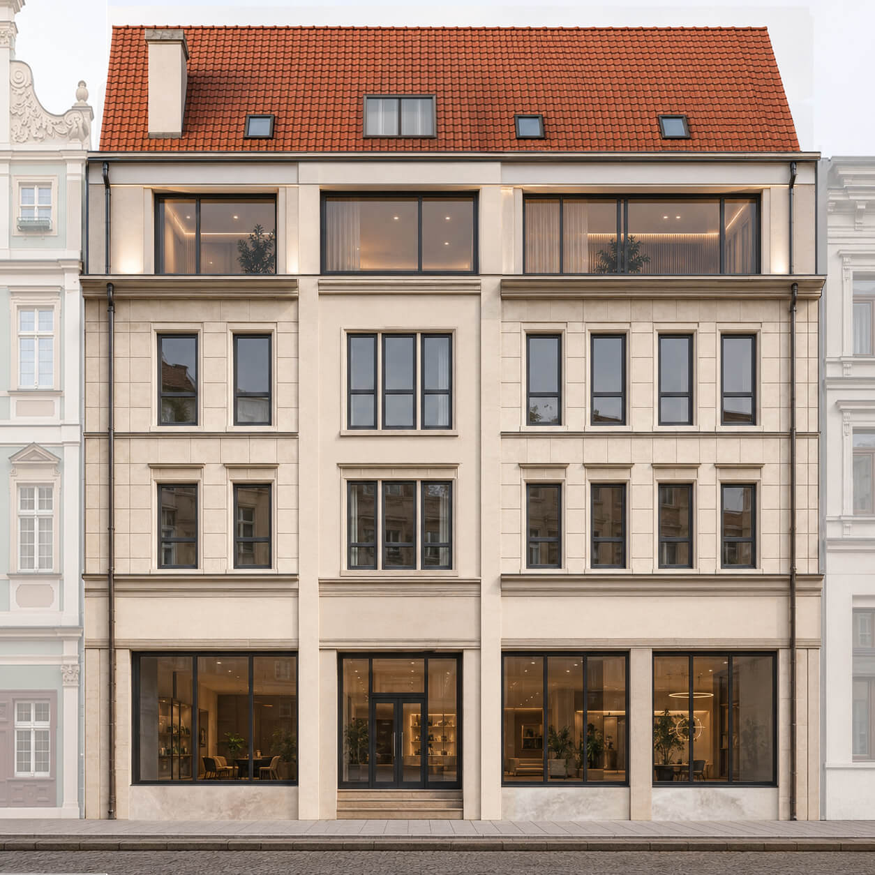 Malarska 27–29 we Wrocławiu — projekt elewacji Bronson Studio